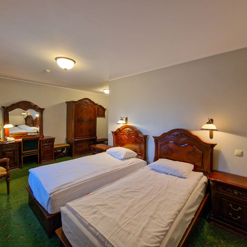 Pokój dwuosobowy Twin Delux – komfort klasy premium dla dwóch osób w podróży służbowej w Hotelu Górskim w łódzim (3).png