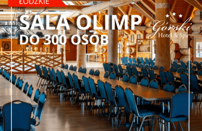 Sala Olimp pomieści do 300 osób ma wyjście na patio w Hotelu Górskim w Proszeniu przy trasie S8.png