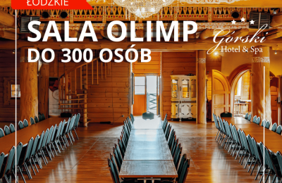Sala Olimp pomieści do 300 osób ma wyjście na patio w Hotelu Górskim w Proszeniu.png